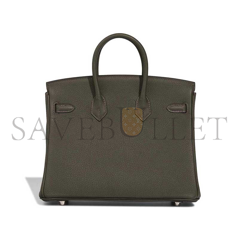 H**mes MASTER BIRKIN 25 TOGO VERT DE GRIS (25*20*13cm)
